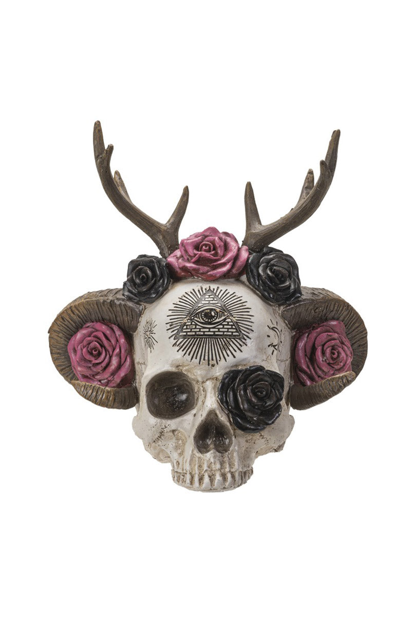 Wiccan Skull Statue