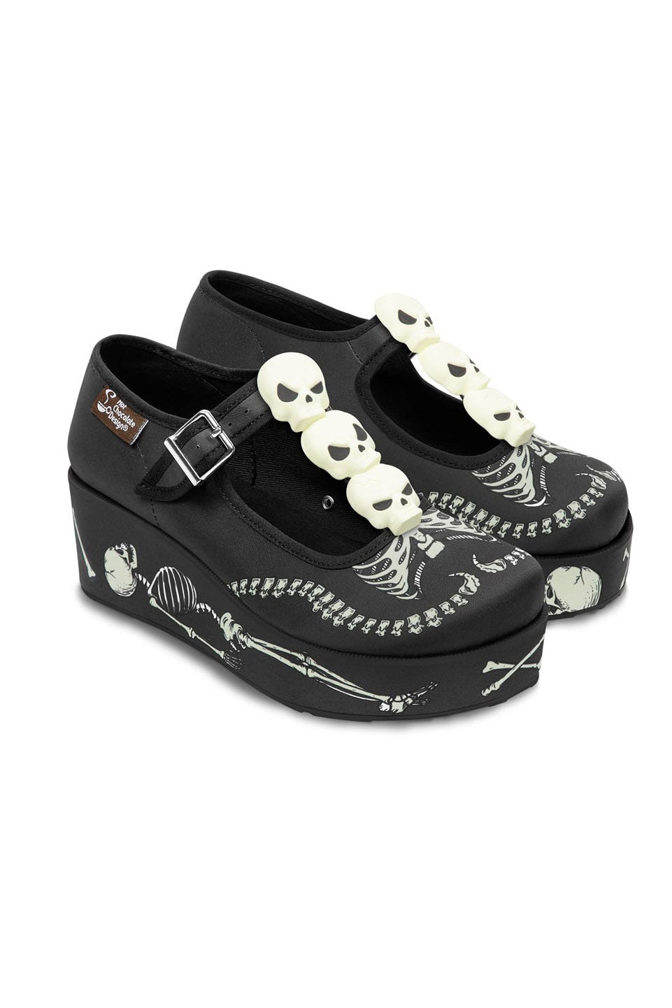 Chocolaticas® Skeletons Under Your Bed Women's Mary Jane Pump