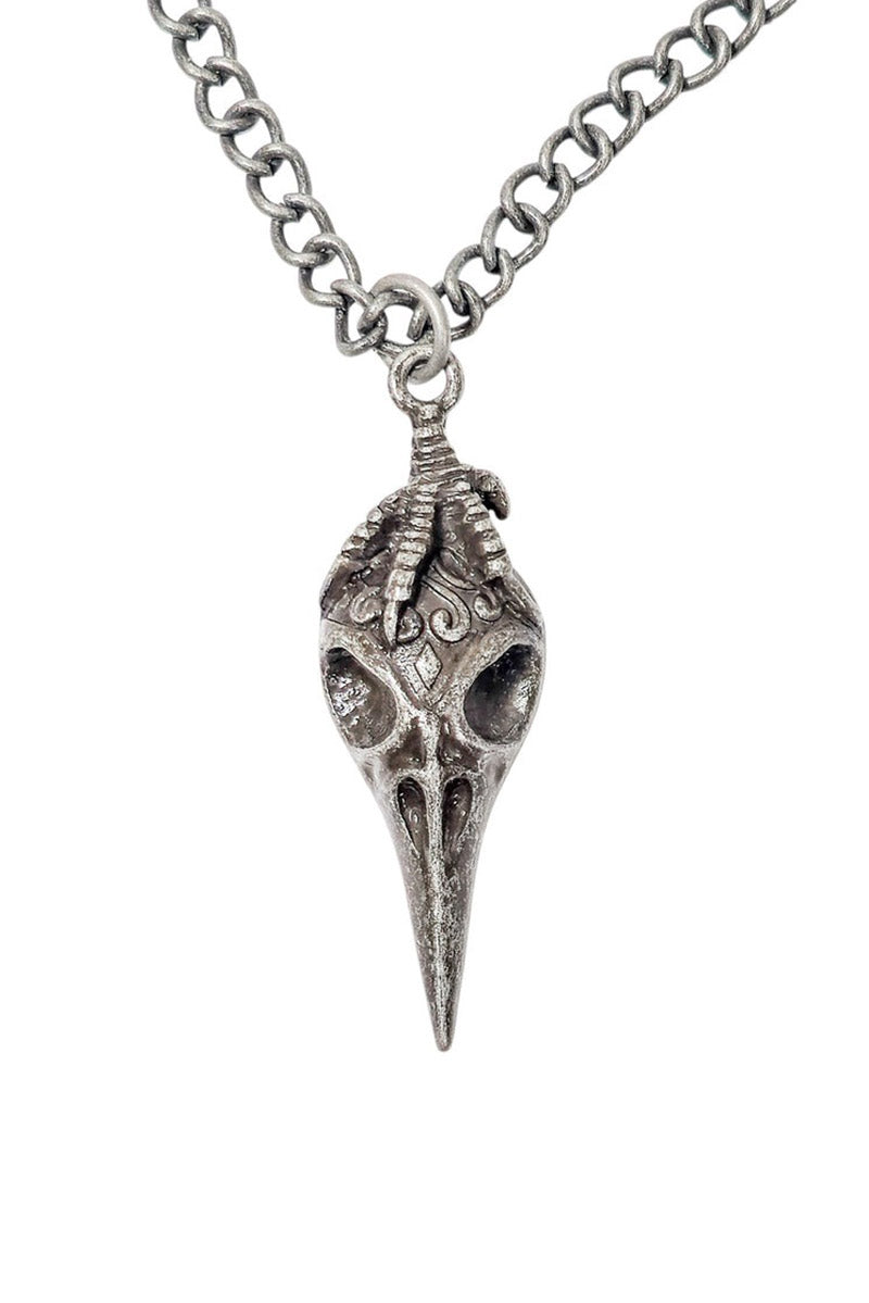 Nevermore Raven Skull Necklace