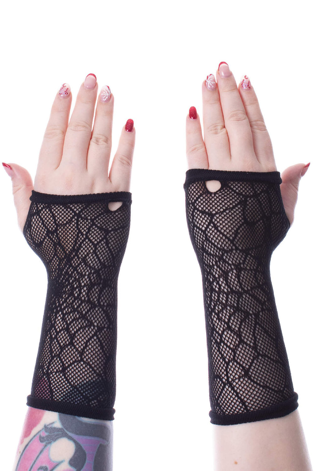 Long Web Mesh Gloves [BLACK]