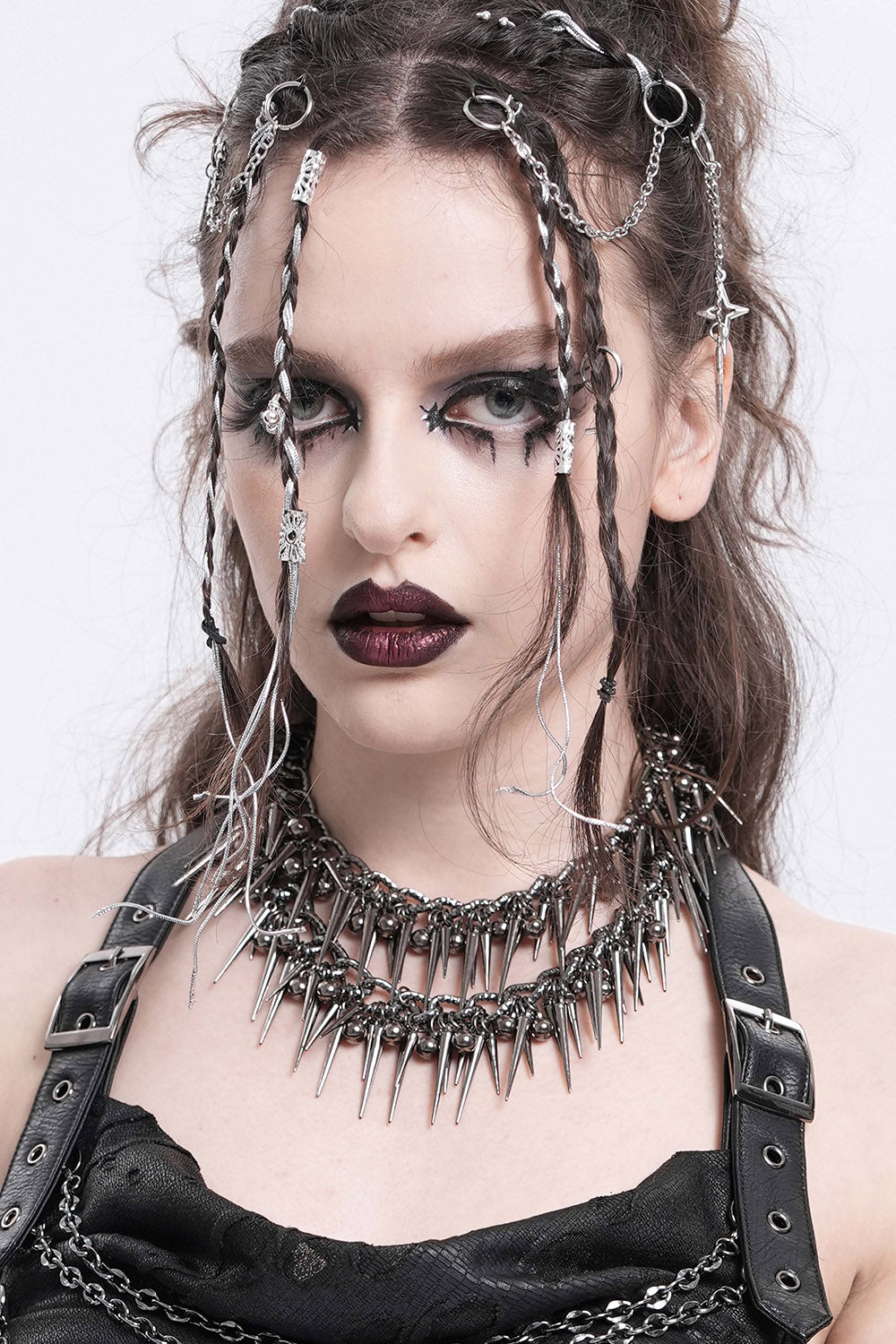 Knightcore Spiked Layered Necklace