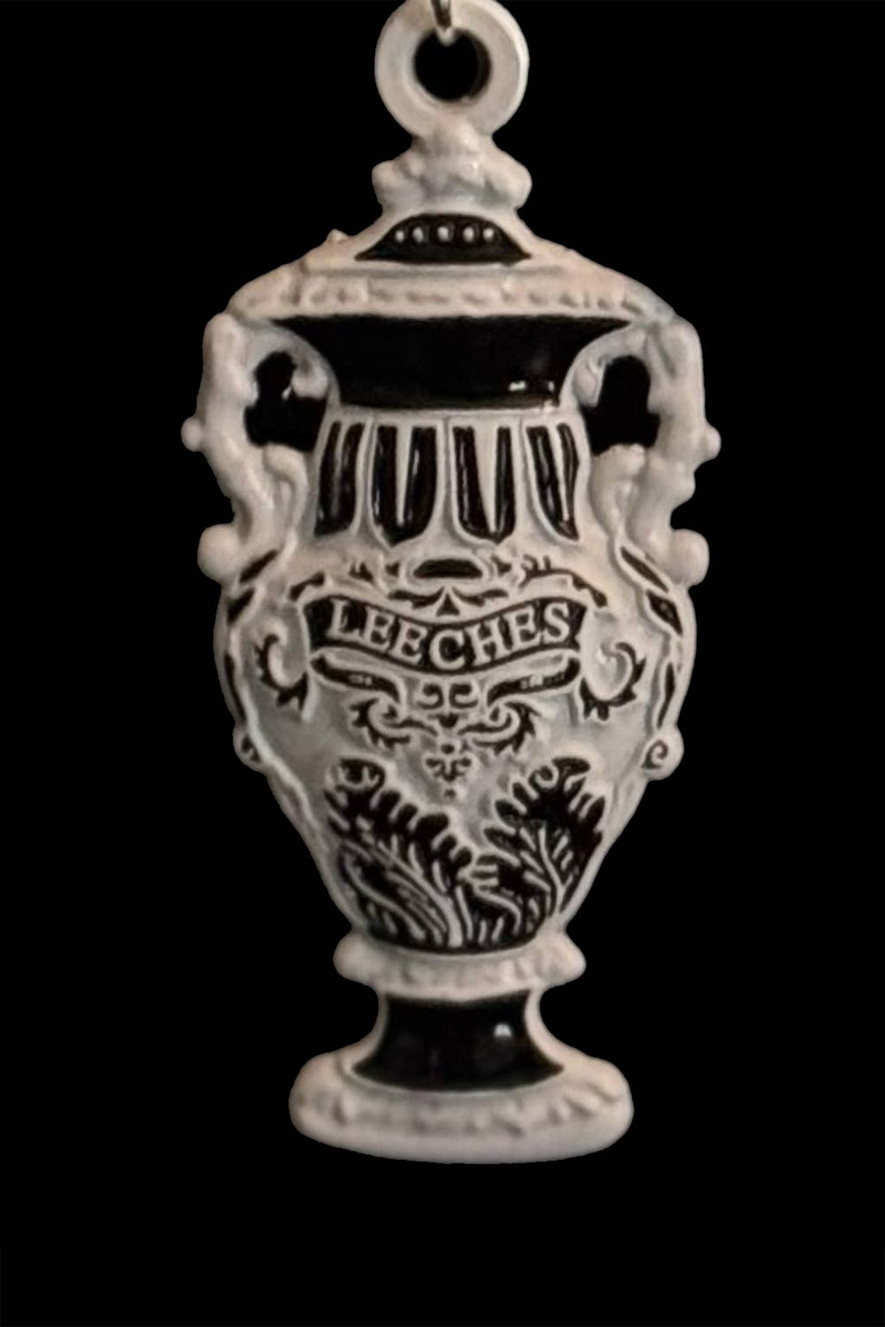 Leeches Black and White Necklace