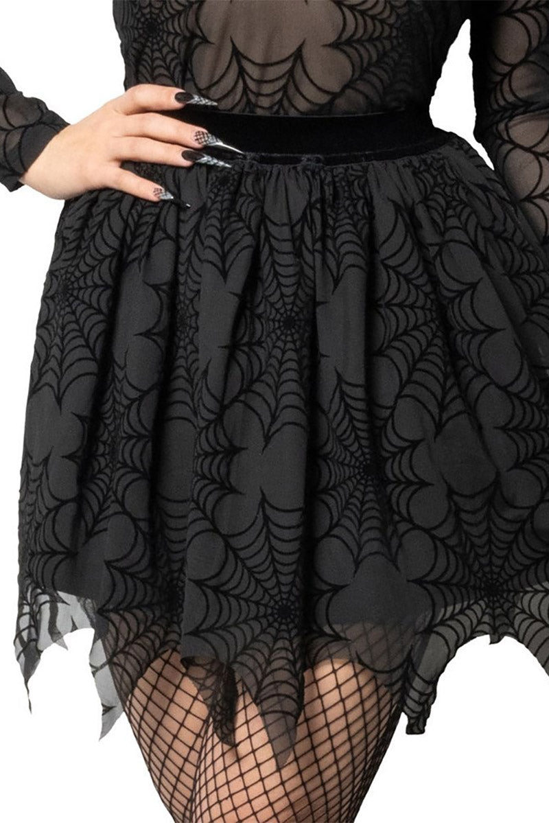 Spiderweb Mesh Tutu Skirt