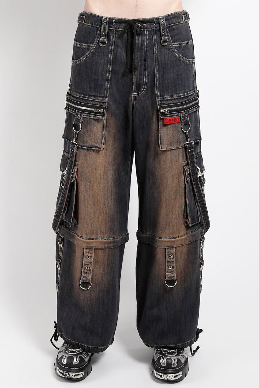 Tripp NYC Zip Lock Pants [Dirty Wash Blue Denim]