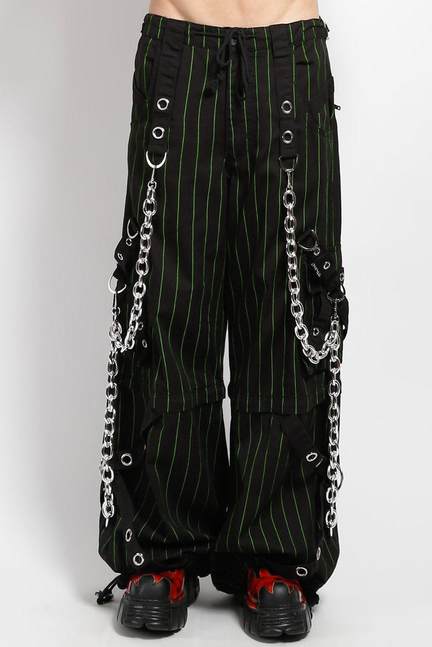Tripp NYC Godfather Chain Pants [Green Stripe]