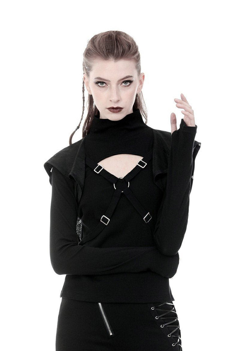 Cyberpunk Turtleneck Top