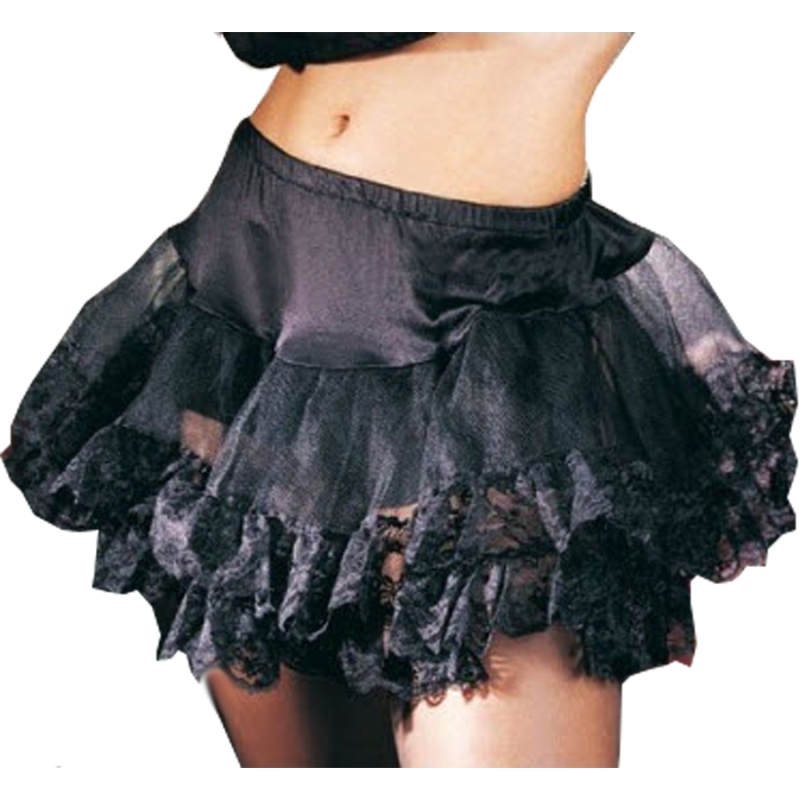 Petticoat Black Lace Bottom