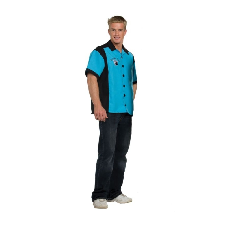 Bowling Shirt Turquoise Xl