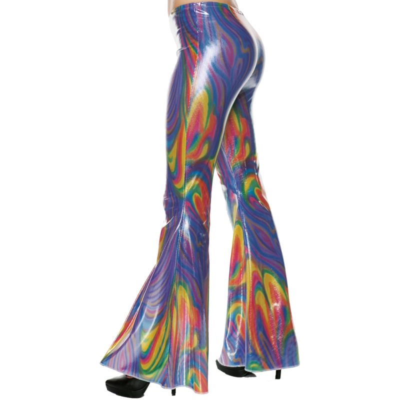 Women's 70's Swirl Bell Bottom Pants