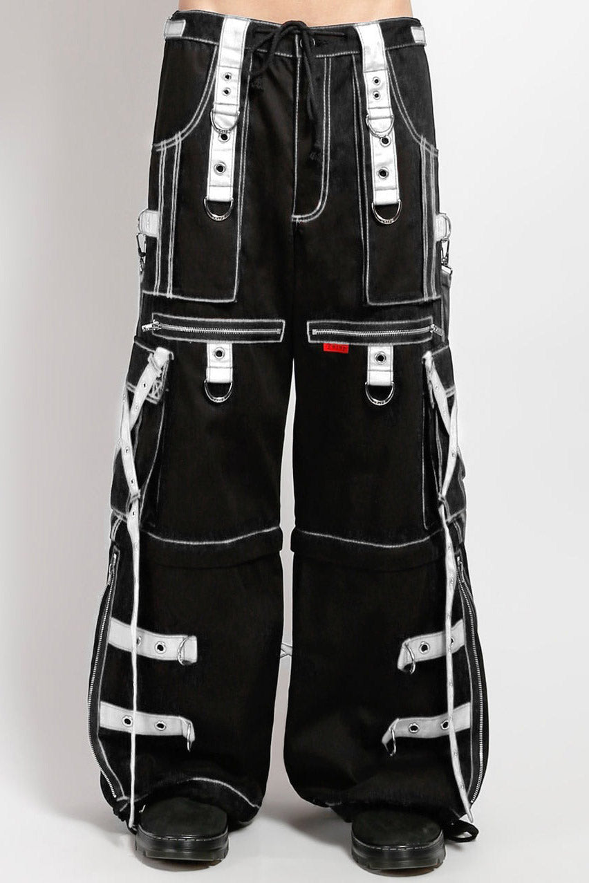 Tripp NYC X-Strap Zip Off Pants [Black/White]