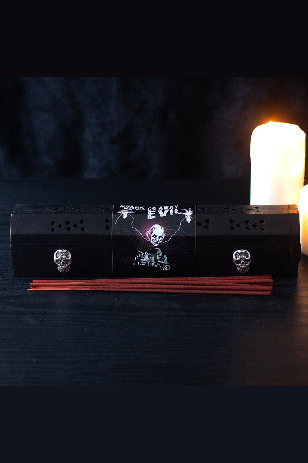 Go Away Evil Gothic Rose Incense Box Set