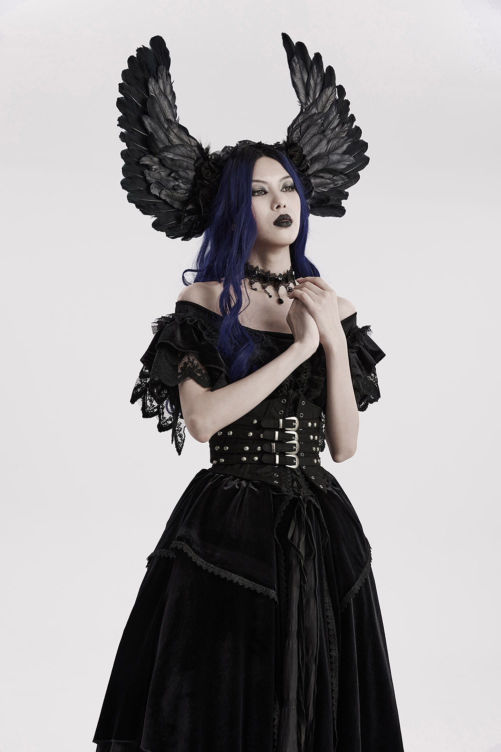 Nevermore Raven Feather Headdress