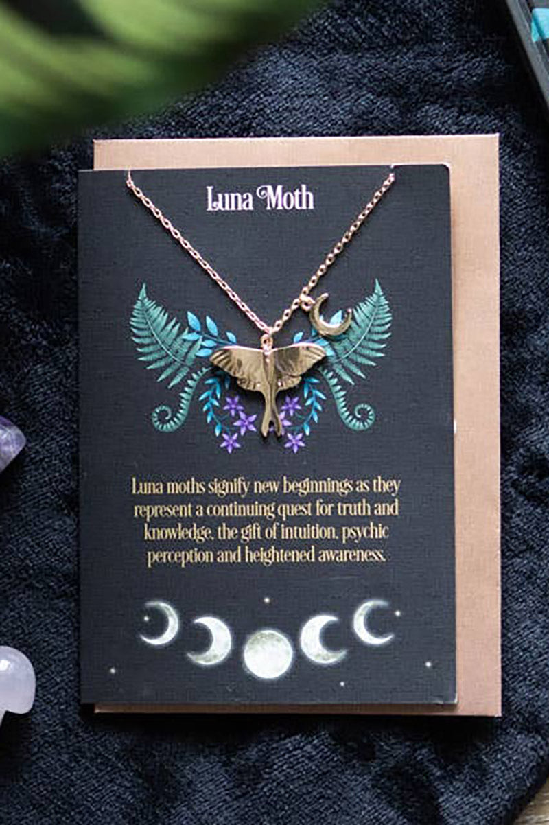 Luna Moth Necklace