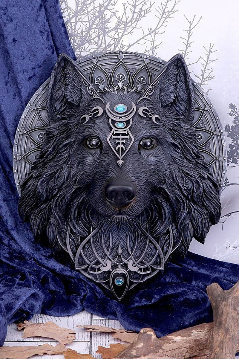 Wolf Moon Wall Plaque