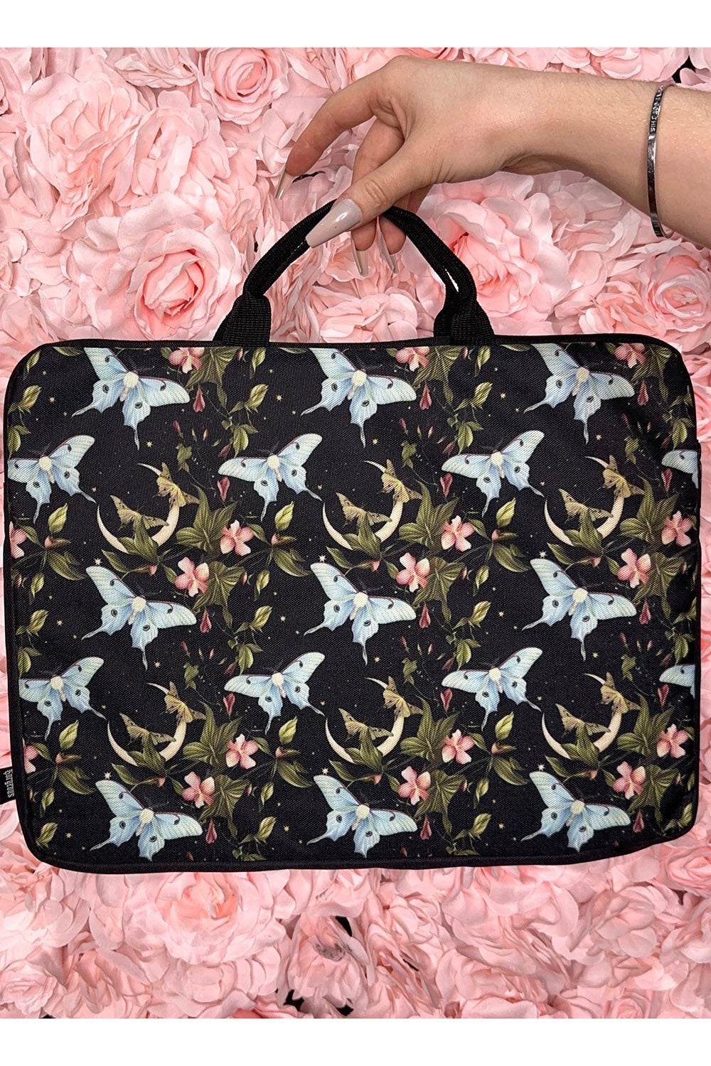 Aqua Lunar Canvas Laptop Case