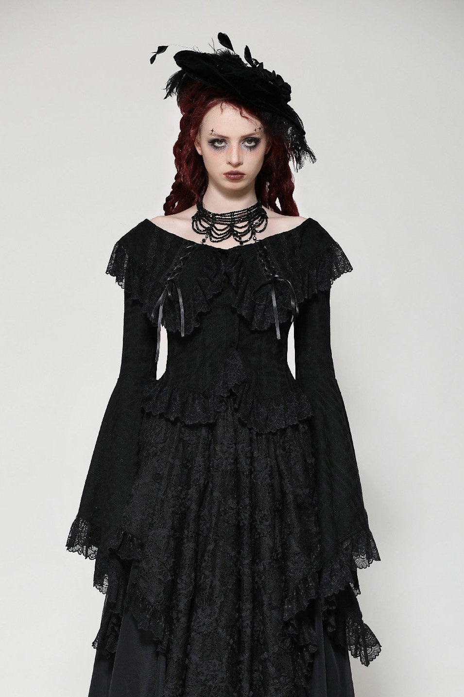 Blacks Sails Pirate Goth Blouse