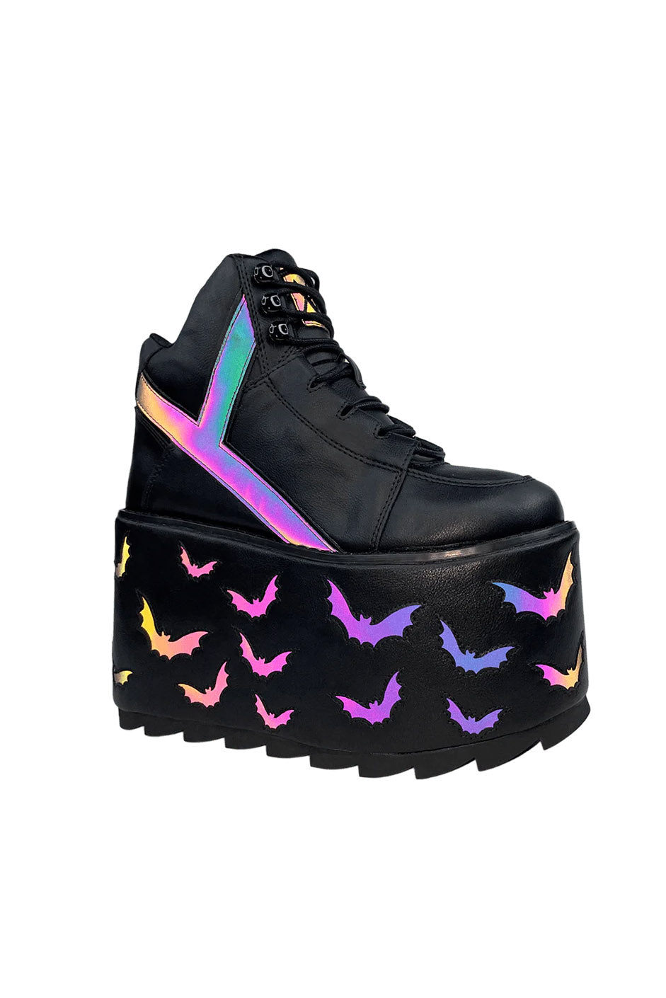 Qozmo Bat Platforms [BLACK/REFLECTIVE]