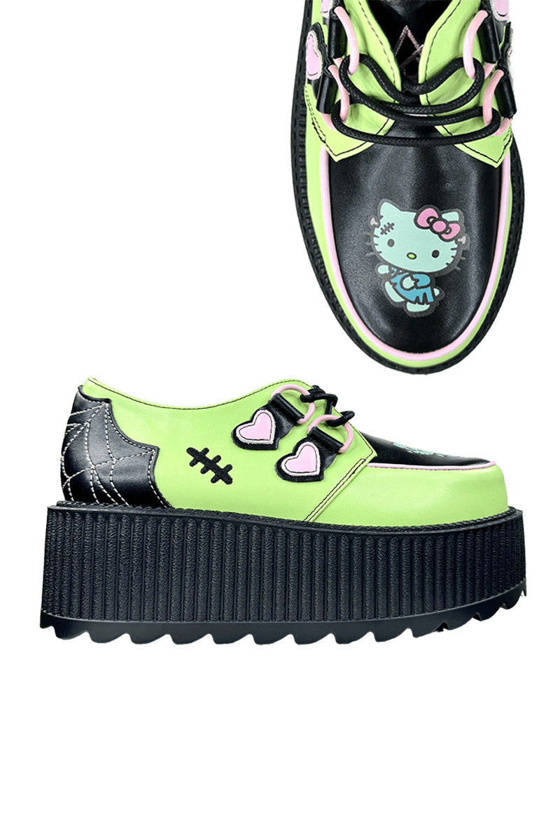 Super Kreep Frankie Hello Kitty Platforms [Green/Black] [NO RESTOCKS]