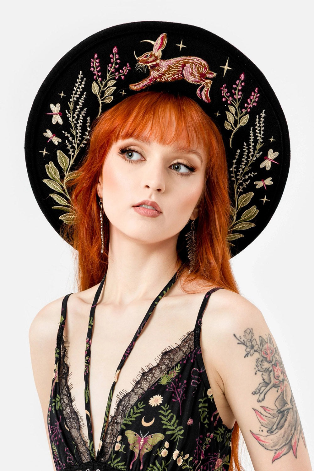 Hare Moon Wide Brim Hat